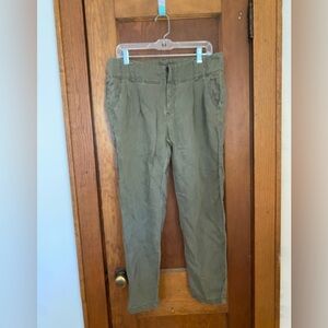 Free People Linen Pants with Button Fly